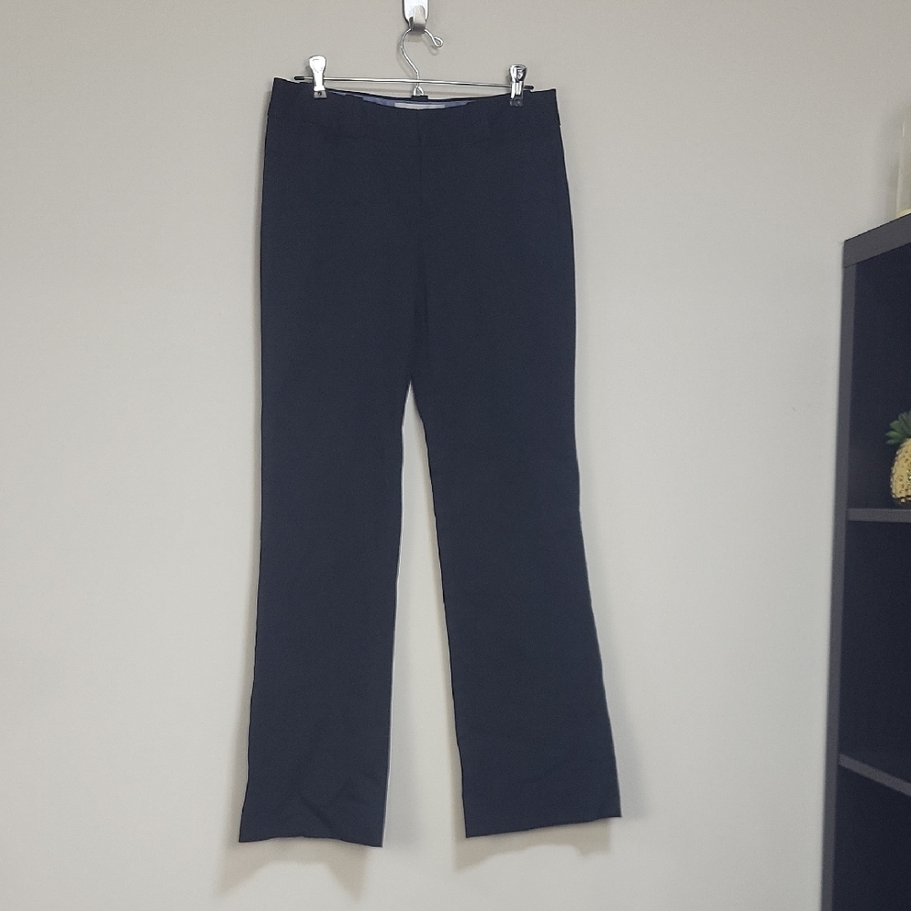 Y2K BANANA REPUBLIC Black Cotton Logan Fit Mid-rise Wide Leg Pants